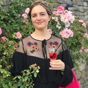 For Love And Lemons Elenora Mini Black Floral Dress